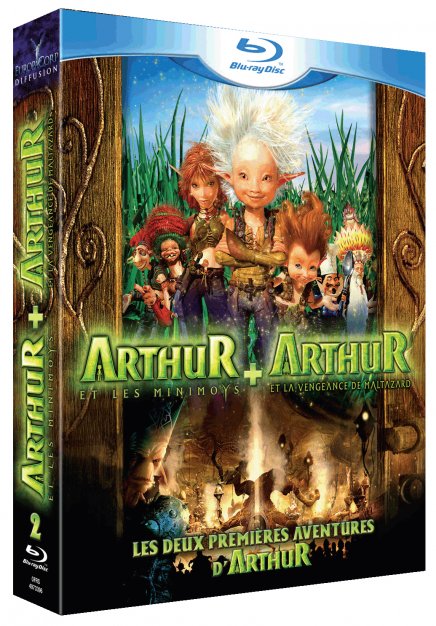 Visuels des édition Blu-Ray d'Arthur et la vengeance de Maltazard