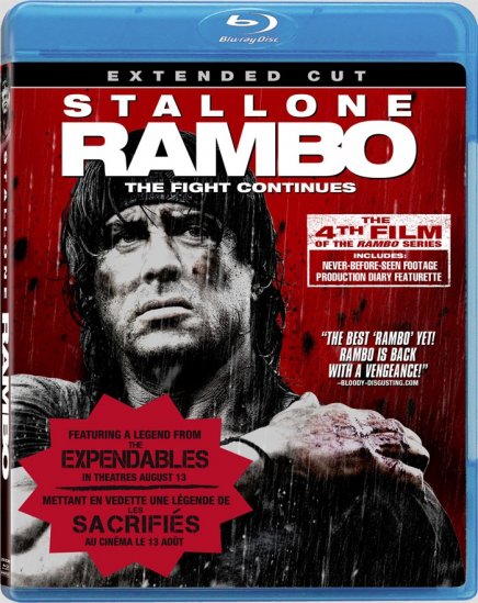 Annonce de John Rambo en version longue en Blu-ray