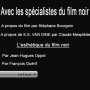 Le Mystère de la Chambre Close - Menu DVD du 13/11/2007