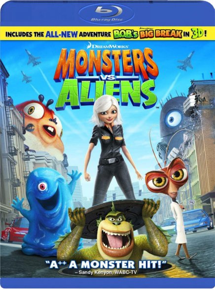 Tout sur le DVD et le Blu-Ray américain de Monstres contre Aliens