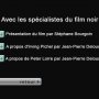 Sables Mouvants - Menu DVD du 13/11/2007