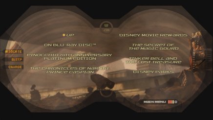 Wall-E : les menus du disque américain ! Wall-E : les menus du disque américain !