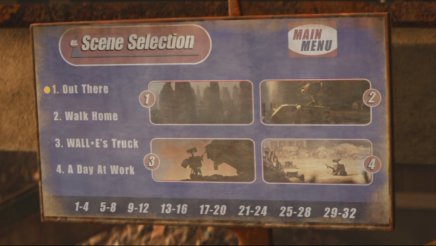Wall-E : les menus du disque américain ! Wall-E : les menus du disque américain !