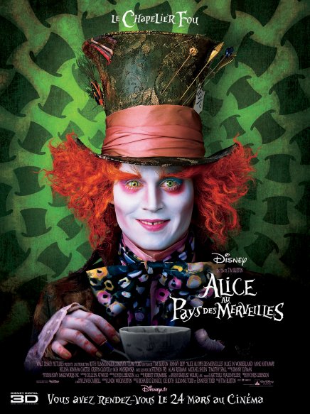 Alice au pays des merveilles : Johnny Depp s affiche Alice au pays des merveilles : Johnny Depp s affiche