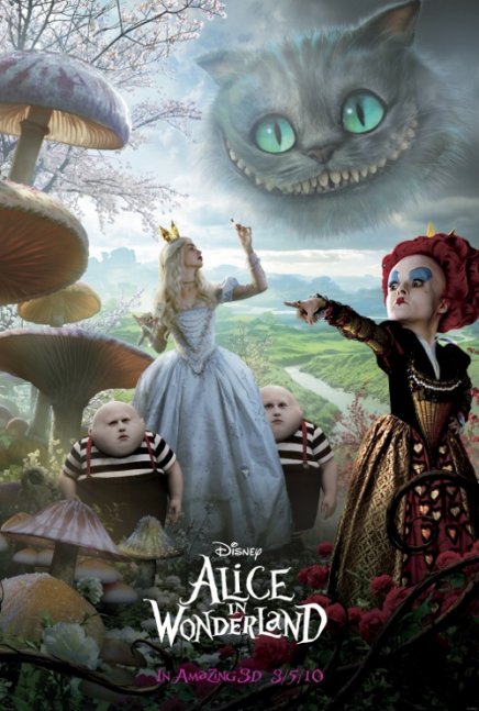 Alice au pays des merveilles de Tim Burton : nouvelle affiche