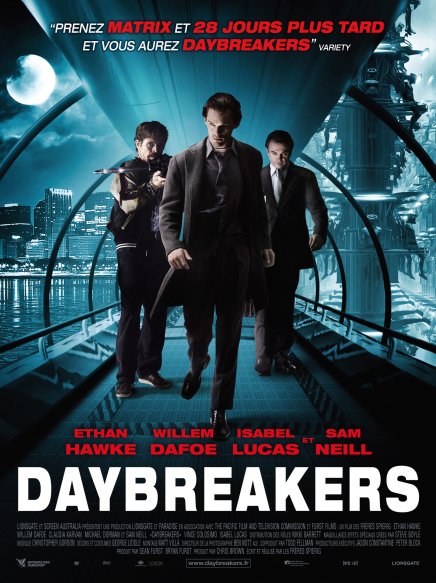 Tout sur les DVD et Blu-ray américains de Daybreakers des frères Spierig