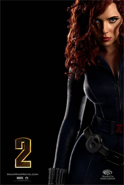 Poster de la veuve noire dans Iron Man 2
