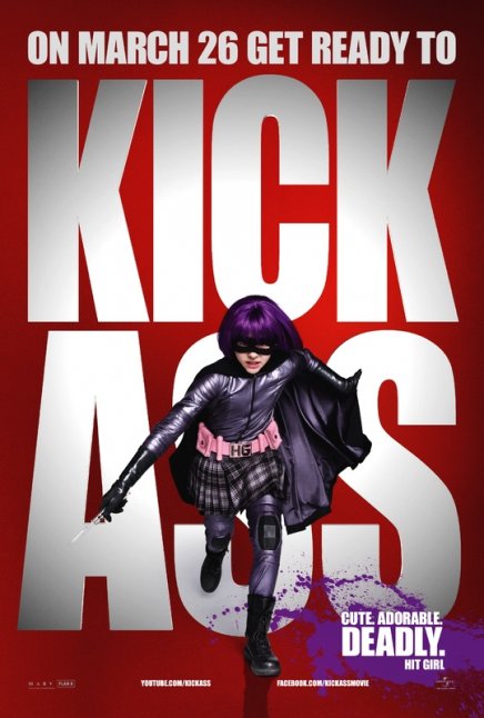 Le poster de Hit Girl pour le film Kick Ass de Matthew Vaughn