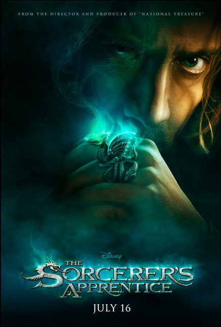 Première affiche de l'Apprenti Sorcier avec Nicolas Cage