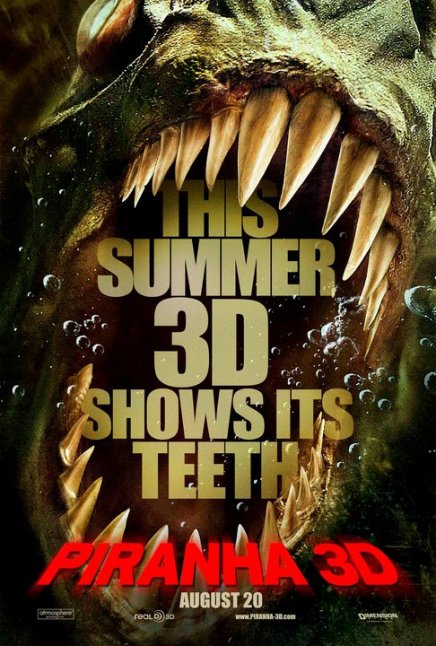 Piranha 3D : l'affiche française rend hommage à Jaws !