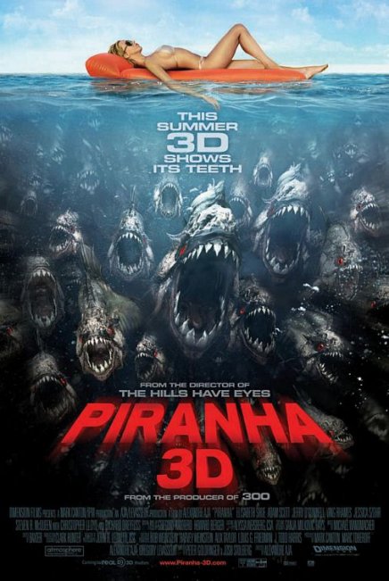 Nouveau poster américain pour Piranha 3D d'Alexandre Aja Nouveau poster américain pour Piranha 3D d'Alexandre Aja